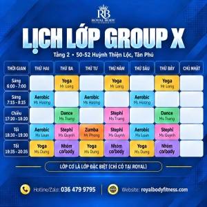 LỊCH LỚP GROUP X